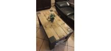 Table basse style industriel