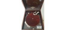 Gramophone ancien + disques