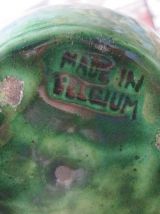 Vase en faience cachet de Belgique  1950