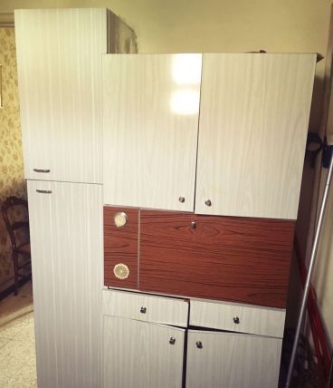 Buffet de cuisine vintage formica 1960's