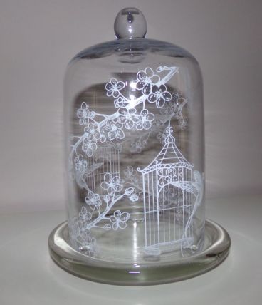 cloche en verre ancienne