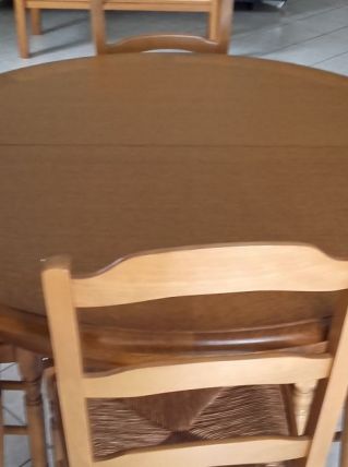 Belle table et chaise en chêne clair