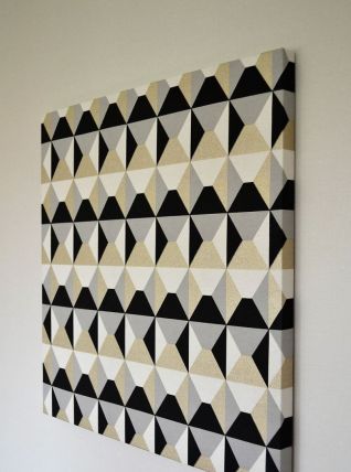 Tableau tissu décoratif Trapézio 70 x 70 cm