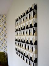 Tableau tissu décoratif Trapézio 70 x 70 cm