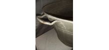 Grande bassine a fleurs en fer