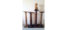 Colonne en bois massif