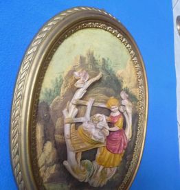 Cadre Mur Art 3-dimensional style victorien  ancien ,vintage