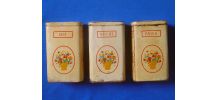 Lot  de  3 boites  en fer , vintage