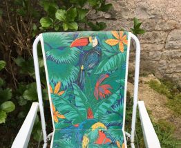 Paire de chaises pliantes vintage 