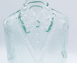 Bouteille en verre moulée homme