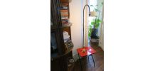 Lampadaire porte revue liseuse formica 60s 70s