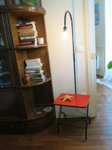 Lampadaire porte revue liseuse formica 60s 70s