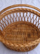 Panier en rotin vintage