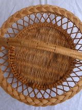 Panier en rotin vintage