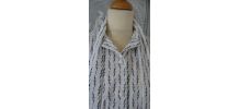 Vintage  1970 robe longue été  col lavaliere