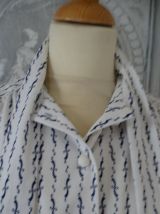 Vintage  1970 robe longue été  col lavaliere