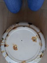 Set de toilette ancien, fleur de Lys