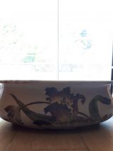 Set de toilette ancien, fleur de Lys