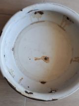 Set de toilette ancien, fleur de Lys