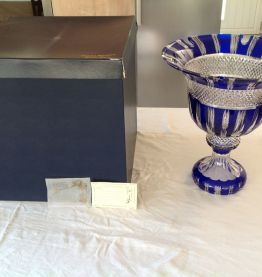 Seau à champagne en cristal