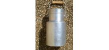 pot lait ancien en aluminium, vintage