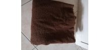 Coupon vintage années 70 pure laine bouclée épaisse
