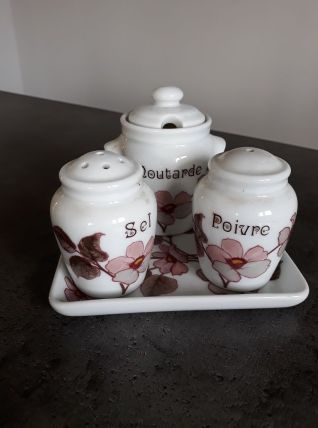 Service à condiments Porcelaine Florence LIMOGES