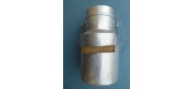 pot a lait , bidon ancien en aluminium, vintage