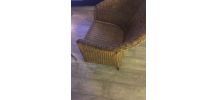 Fauteuil en osier vintage