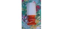 LAMPE DE CHEVET ORANGE ANNÉES 70