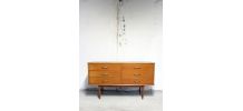 Commode Enfilade vintage scandinave teck années 70
