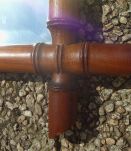 grand miroir imitaion bambou  ancien,vintage