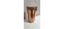 vase avec dorure 1950 superbe 23x14cm