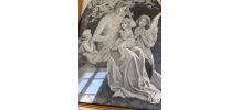 image tissée Lyon, Vierge à l'enfant, Sonrel