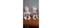 petit personnages poulbeau 1950 platre  