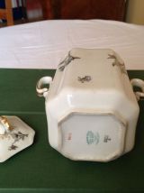 SUCRIER en PORCELAINE VERMONT FRERES XIXe