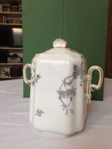 SUCRIER en PORCELAINE VERMONT FRERES XIXe