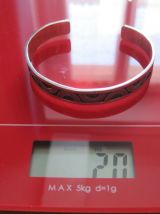      Bracelet metal argenté reglable mixte   