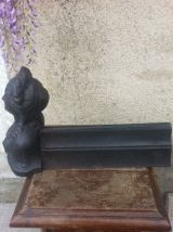Chenets fonte Marianne au collier