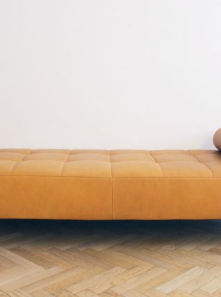 Daybed vintage Emaf Progetti pour Zanotta cuir scozia 1970's