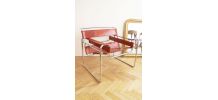 Fauteuil Wassily B3 de Marcel Breuer 90's cuir cognac