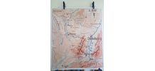 carte géographique scolaire Rossignol des années 50 