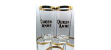 Lot de 6 verres Queen Anne