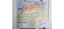 carte géographique scolaire Rossignol des années 60