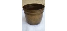cache-pot  ancien  en metal  type  laiton