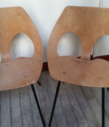 2 chaises Jason par Carl Jacobs pour Kandya, 1950