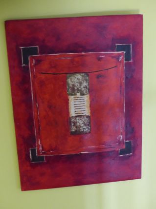 tableau de peintre thailandais 80x60cm
