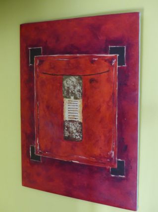 tableau de peintre thailandais 80x60cm