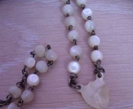 CHAPELET ANCIEN PERLES DE NACRE