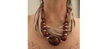 Collier coton lanieres